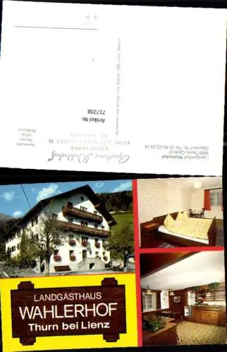 717208 Mehrbild AK Thurn Osttirol Landgasthof Wahlerhof