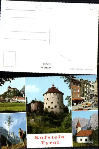 717210 Mehrbild AK Kufstein Kaisertal Festung Straßenpartie Kirchlein