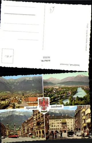 717211 Mehrbild AK Innsbruck Alpenstadt Goldenes Dachl Maria Theresienstraße Straßenbahn
