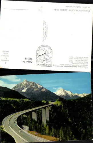717213 Europabrücke Brennerautobahn Schönberg im Stubaital Blick geg. Serles Habicht