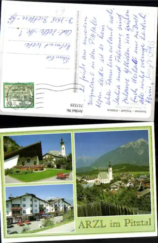 717229 Mehrbild AK Arzl im Pitztal Kirche Straßenpartie