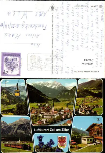 717243 Zell am Ziller Zillertal Zillertalbahn Eisenbahn Seilbahn Gondel Enzian Berghütte