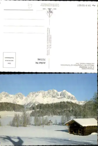 717246 Kitzbühel Blick auf Schwarzsee u. Wilden Kaiser im Winter