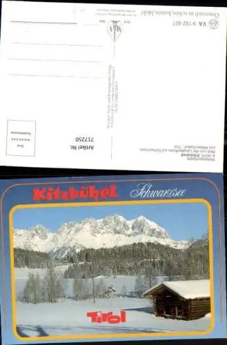 717250 Kitzbühel Blick auf Schwarzsee u. Wilden Kaiser im Winter