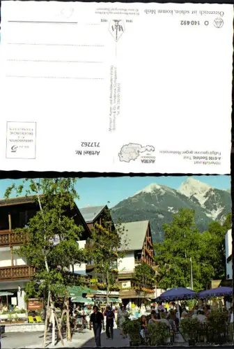 717262 Seefeld in Tirol Fußgängerzone geg. Reitherspitze Reklame Adeg