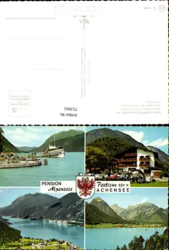 717641 Mehrbild AK Pertisau a. Achensee Pension Alpenrose
