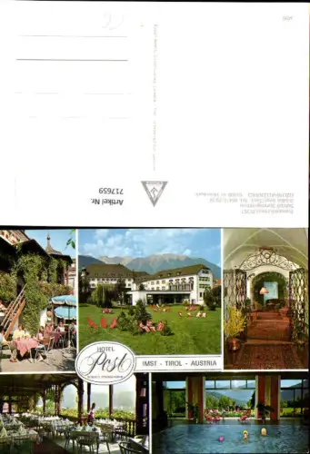 717659 Imst Tirol Hotel Post Hallenbad Gastgarten