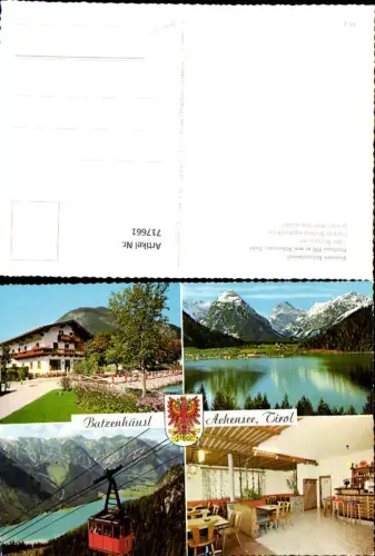 717661 Mehrbild AK Pertisau a. Achensee Pension Batzenhäusl Seilbahn Gondel