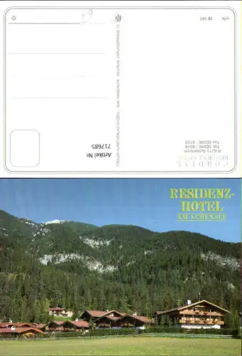 717685 Achenkirch a. Achensee Cordial Residenz-Hotel