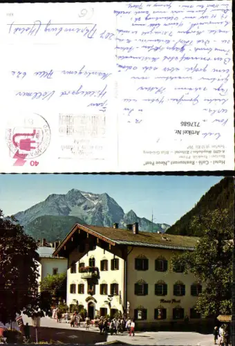 717686 Mayrhofen Zillertal Blick Grünberg Hotel Cafe Restaurant Neue Post