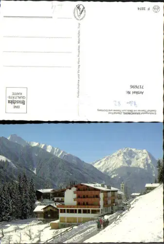 717696 Brandberg Zillertal Gasthof Thanner mit Blick auf Tristner u. Grünberg im Winter