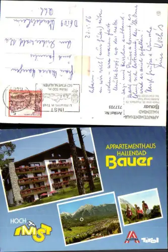 717703 Mehrbild AK Imst Tirol Appartmenthaus Bauer Hochimst