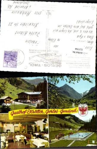 717704 Mehrbild AK Gmünd Gerlos Zillertal Gasthof Restaurant Kröller Schwimmbad Gaststube