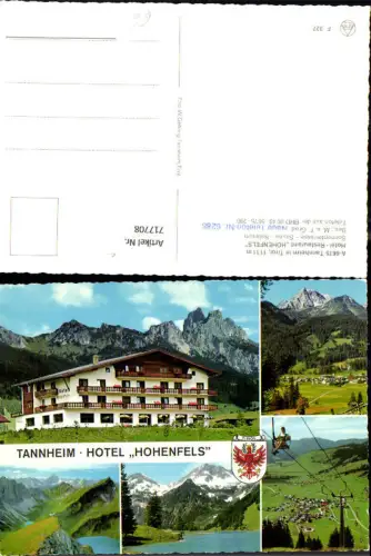 717708 Mehrbild AK Tannheim in Tirol Hotel Restaurant Hohenfels Sessellift Ansicht