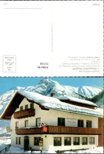 717729 Holzgau Lechtal Alpengasthof Bergheil im Winter