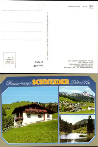 717748 Mehrbild AK Zöblen Tannheimertal Ferienwohnungen Schneider