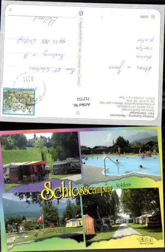 717751 Mehrbild AK Volders Tirol Schloss Camping Restaurant Altenburger Schwimmbad