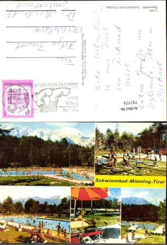 717773 Mehrbild AK Mieming in Tirol Schwimmbad