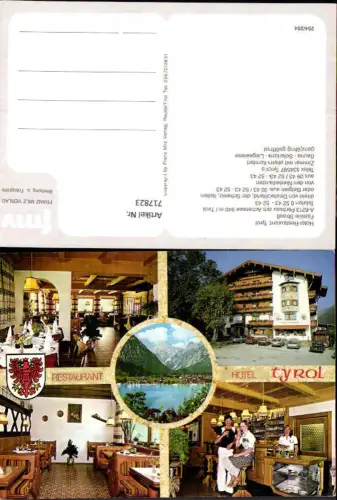 717823 Mehrbild AK Pertisau a. Achensee Hotel Restaurant Tyrol Gaststube