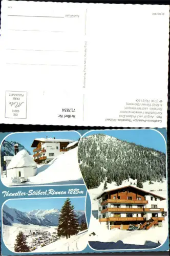 717834 Mehrbild AK Rinnen Berwang Gasthaus Pension Thaneller-Stüberl im Winter
