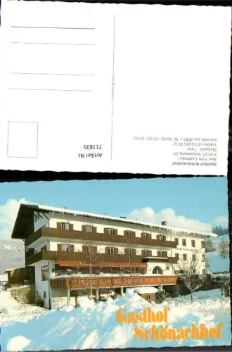 717835 Schönberg im Stubaital b. Innsbruck Gasthof Schönachhof