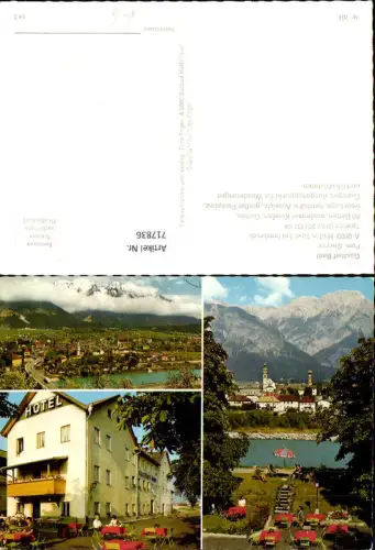 717836 Mehrbild AK Hall in Tirol Gasthof Badl Hotel