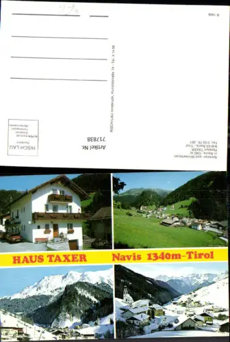 717838 Mehrbild AK Navis Tirol Pension Taxer Ansichten Sommer u. Winter