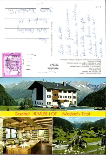 717847 Mehrbild AK Nösslach Tirol Gasthof Humler-Hof Gries a. Brenner Brennerautobahn
