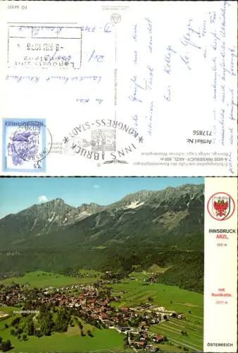717856 Fliegeraufnahme Innsbruck Arzl pub Alpine Luftbild FÖ 64927