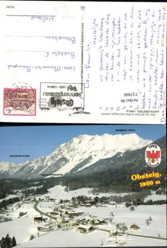 717860 Fliegeraufnahme Obsteig im Winter pub Alpine Luftbild 79557