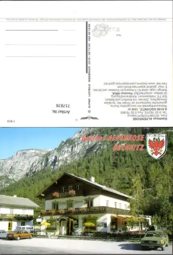 717878 Gschnitz Gasthaus Alpenrose pub Alpine Luftbild 1 913