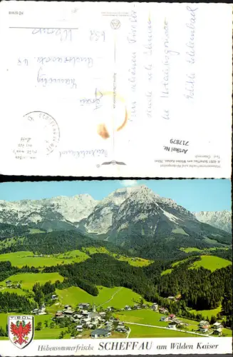 717879 Fliegeraufnahme Scheffau a. Wilden Kaiser pub Alpine Luftbild FÖ 57618
