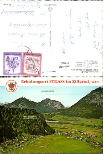 717880 Fliegeraufnahme Strass im Zillertal pub Alpine Luftbild FÖ 63597