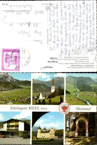717883 Mehrbild AK Rietz im Oberinntal pub Alpine Luftbild FÖ 478