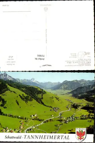 717891 Fliegeraufnahme Schattwald Tannheimertal Zöblen Tannheim pub Alpine Luftbild FÖ 58989