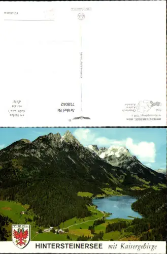 718042 Fliegeraufnahme Scheffau a. Wilden Kaiser Hintersteinersee pub Alpine Luftbild FÖ 53656 A