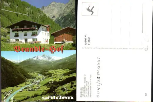 718056 Mehrbild AK Sölden Brandle Hof