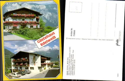 718066 Mehrbild AK Sautens Ötztal Haus Edelweiß