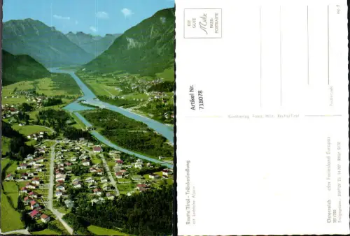 718078 Luftbild Reutte Tirol Tränkesiedlung mit Lechtaler Alpen