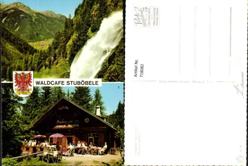 718082 Mehrbild AK Waldcafe Stuböbele Stuibenfall Umhausen Wasserfall