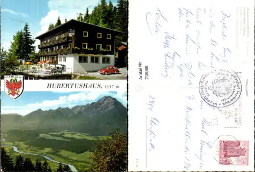 718088 Mehrbild AK Schwaz Pillberg Alpengasthof Hubertus VW Käfer