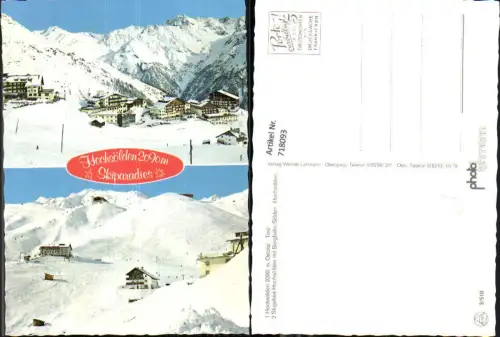 718093 Mehrbild AK Hochsölden Sölden Ötztal Bergbahn Wintersport