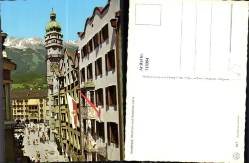 718094 Innsbruck Stadtturm u. Goldenes Dachl