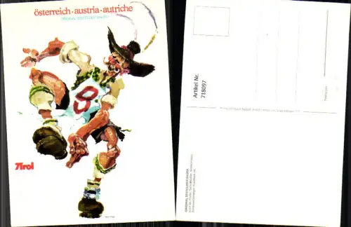 718097 Künstler AK Walter Pötsch Original Seefelder Bauer Seefeld Tracht Humor