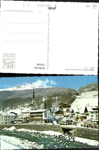 718108 Foto AK Sölden mit Gaislachkogl Ötztal im Winter