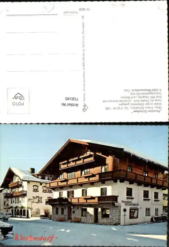 718140 Foto AK Westendorf Pension Schober im Winter