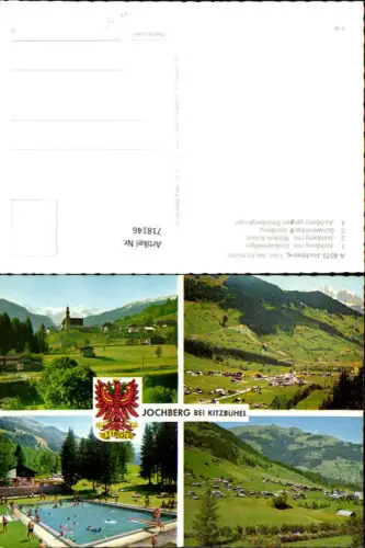 718146 Mehrbild AK Jochberg b. Kitzbühel Tirol Schwimmbad Ansicht m. Großvenediger Wildem Kaiser