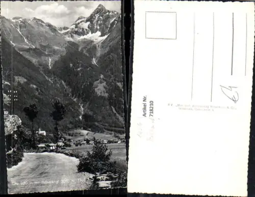 718210 Foto AK Ötz mit Acherkogl 1956 Straßenpartie
