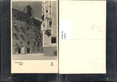 718211 Foto AK Rattenberg Motiv Gasse Gebäude Erker