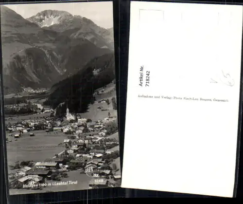 718242 Foto AK Holzgau i. Lechtal Totale pub Risch-Lau 1248